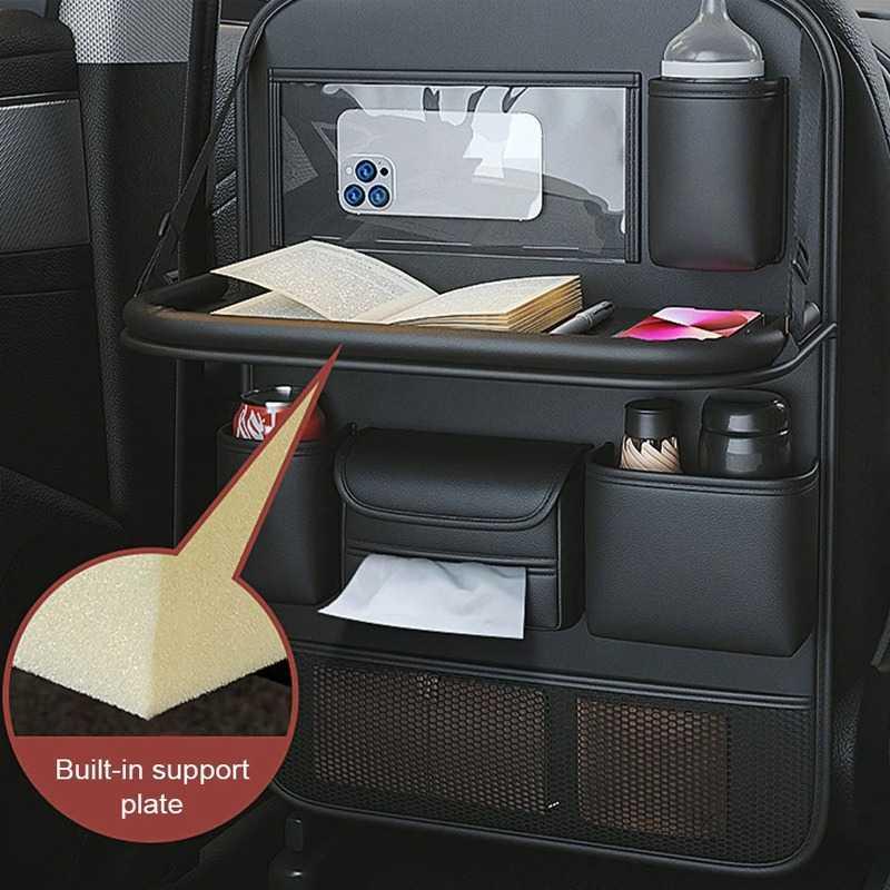 RIRAKU Kantong Organizer Mobil Desk Car Storage Bag - Penyimpanan Barang Rapi dan Meja Serbaguna, Elegan