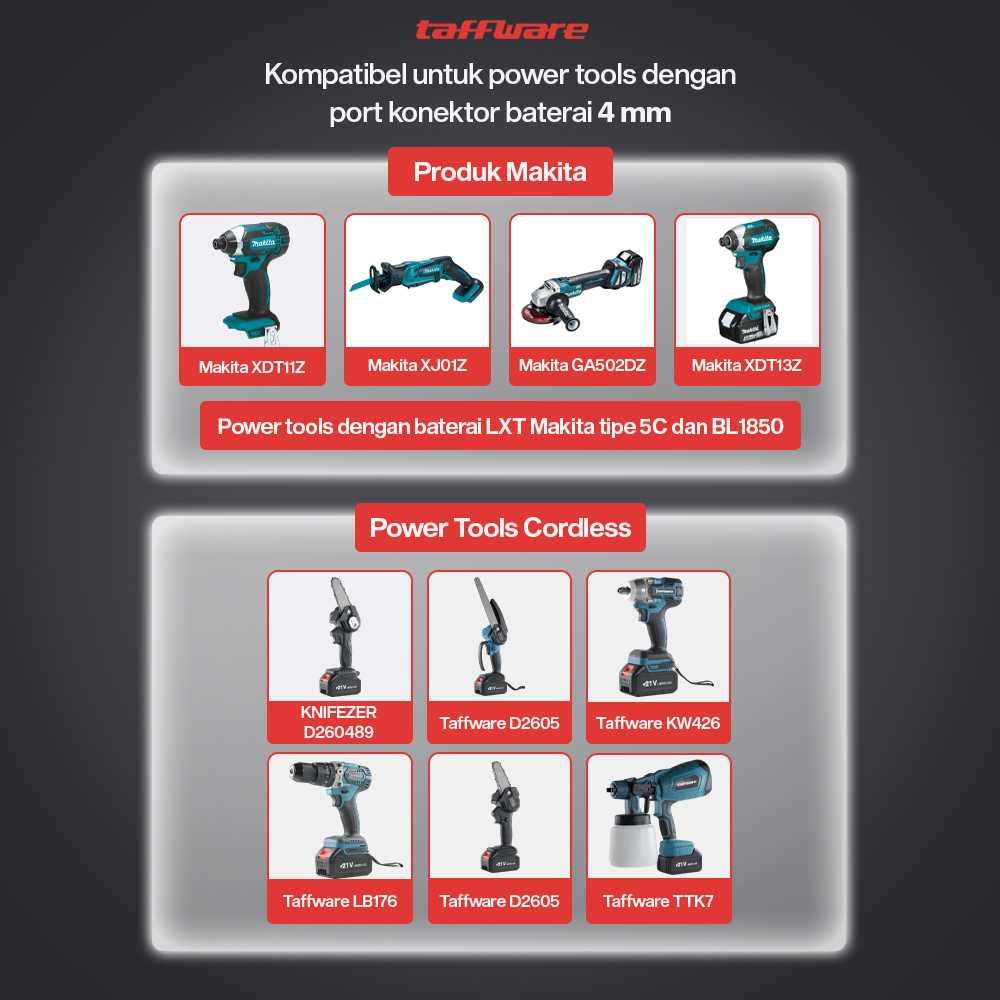 Taffware Baterai Makita LXT 5C BL1850 21V Suplai Daya Stabil dan Tahan Lama, Solusi Praktis