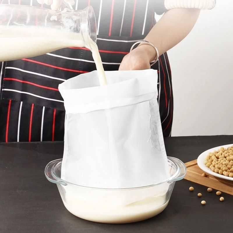 One Two Cups Kain Saringan Susu Kedelai Nilon Serut Reusable Mesh 80 ZR80, Praktis Saring Bahan Makanan, Sayuran, Buah, Hingga Susu, Bersih dari Ampas