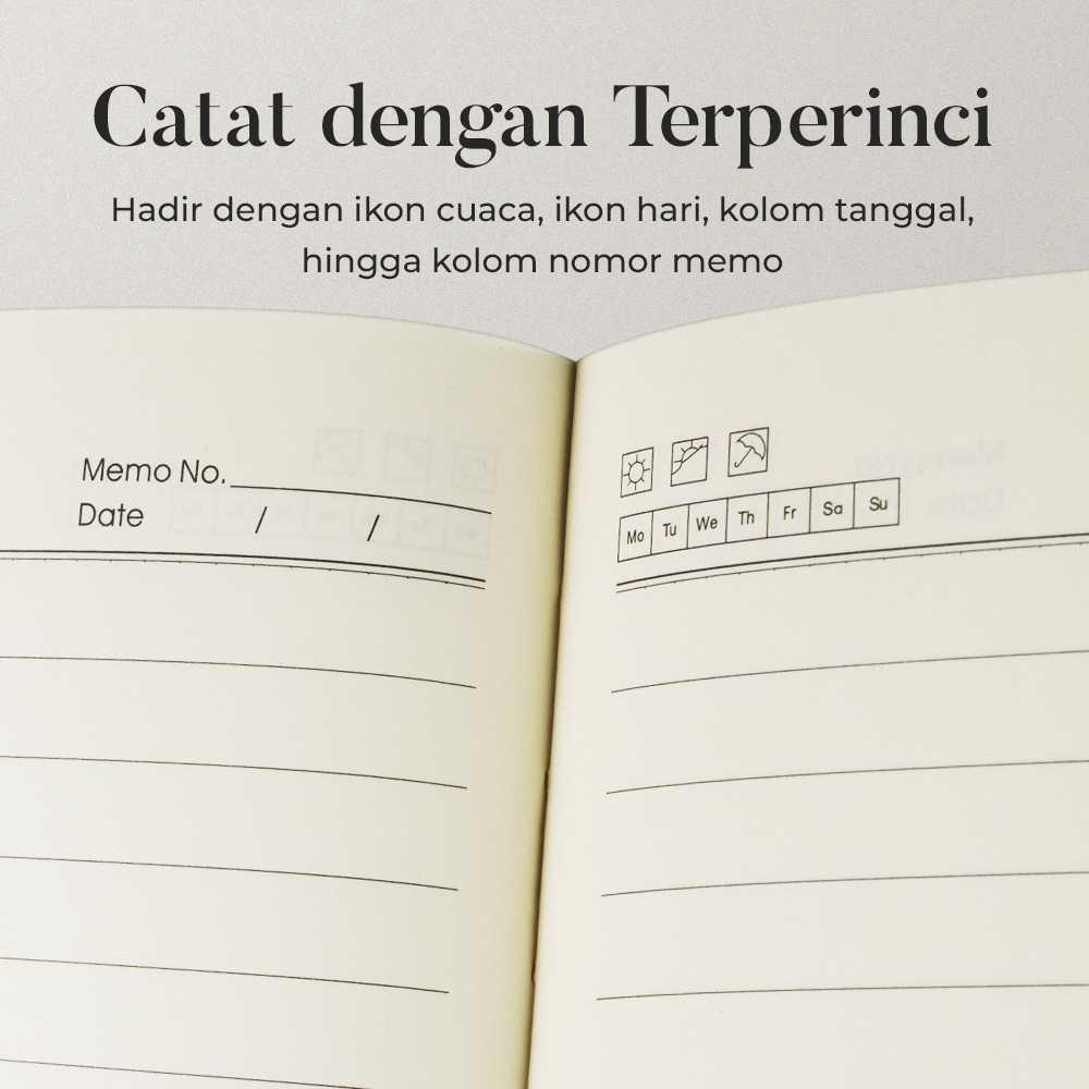 Toddi Buku Jurnal Leather Notebook Diary 68GSM - Produktivitas Maksimal, Elegan.