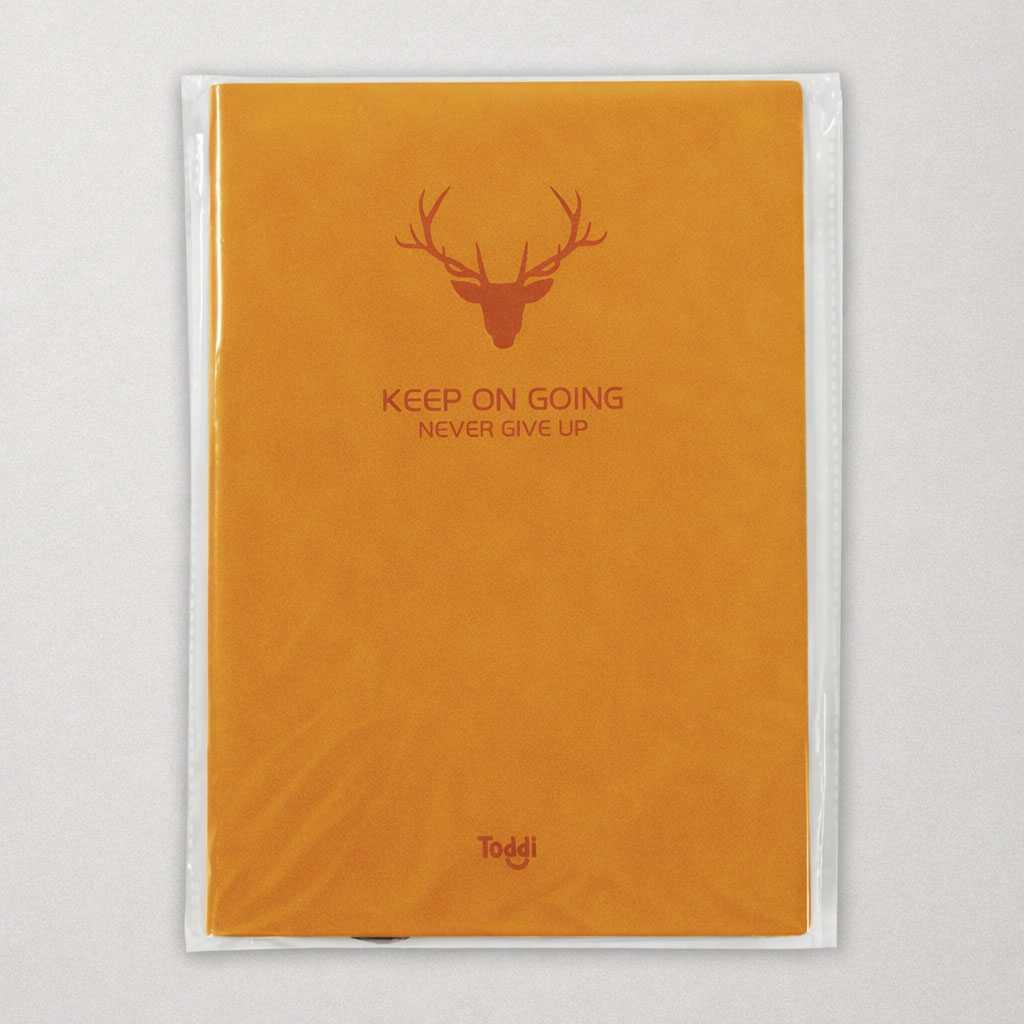 Toddi Buku Jurnal Leather Notebook Diary 68GSM - Produktivitas Maksimal, Elegan.