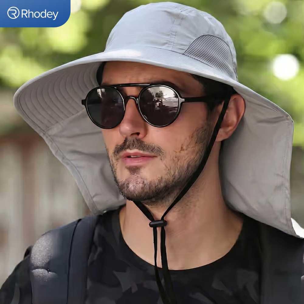 Rhodey Topi Rimba Hiking Outdoor Anti UV - Lindungi dari Panas, Nyaman Saat Aktivitas Outdoor, Desain Lebar, Waterproof