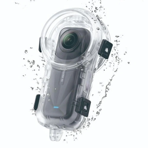 YAZE Underwater Waterproof Case Diving Invisible 50M for Insta360 X5 - Shell Kamera Tahan Air 50M, Lensa Ultra-Jelas, PC Anti