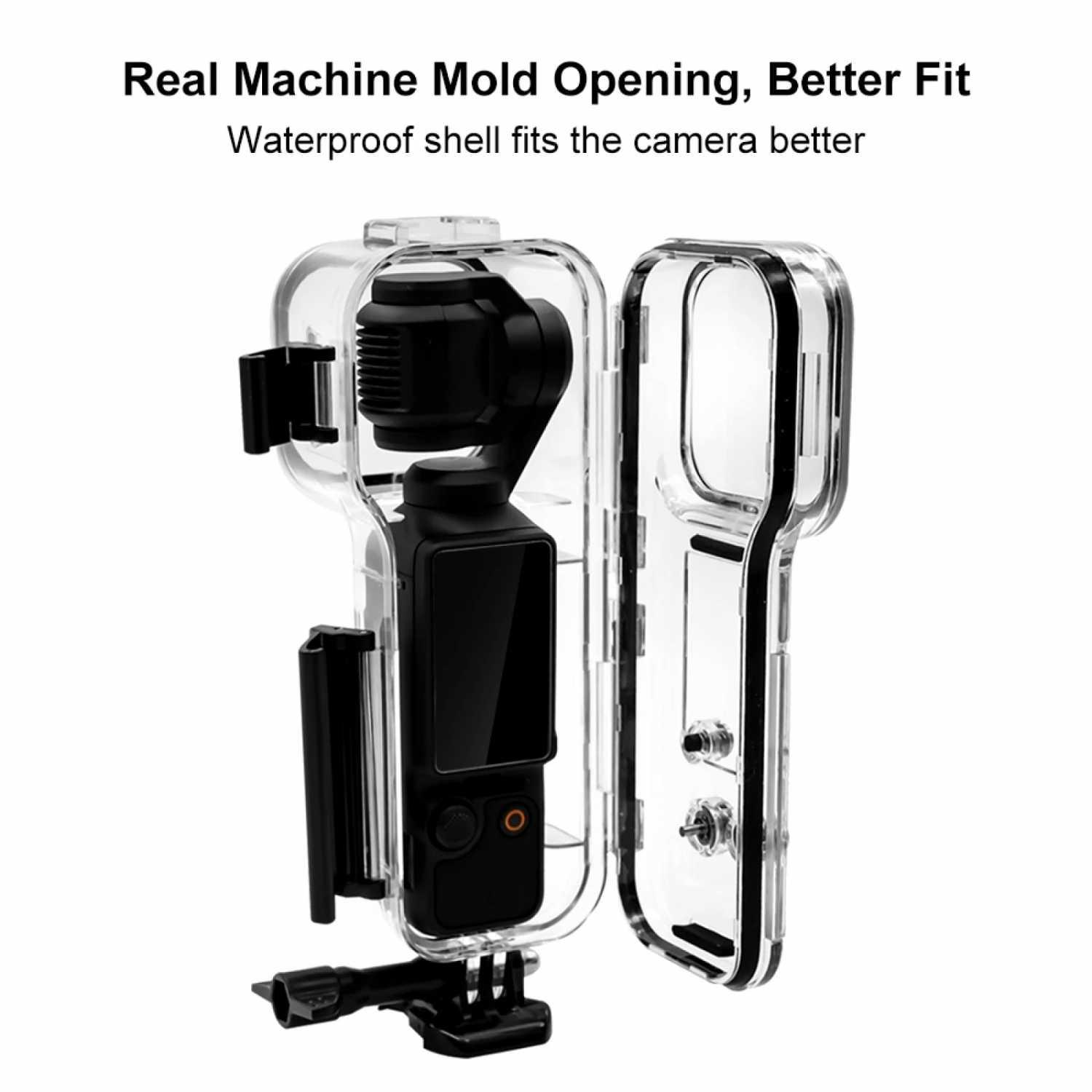 WERWIN Casing Anti Air Waterproof Camera Case 35M DJI Osmo Pocket 3 - Perlindungan Maksimal di Bawah Air, Jernih dan Ergonomis