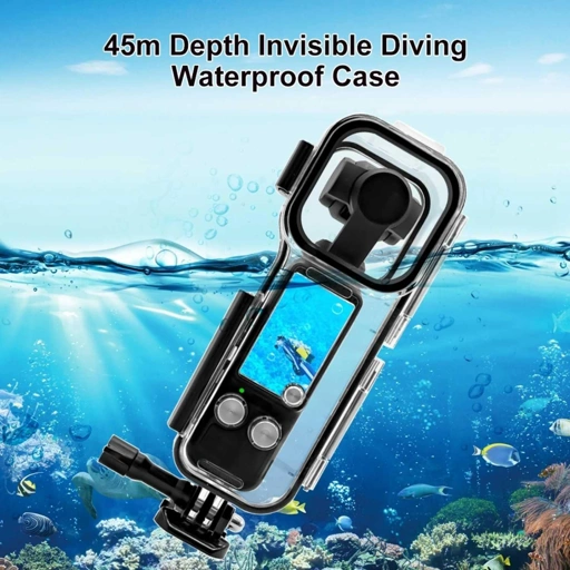 WERWIN Casing Anti Air Waterproof Camera Case 35M DJI Osmo Pocket 3 - Perlindungan Maksimal di Bawah Air, Jernih dan Ergonomis