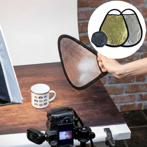Fotodiox Reflektor Cahaya Studio 2in1 - Pencahayaan Luas, Kreatif, dan Portabel