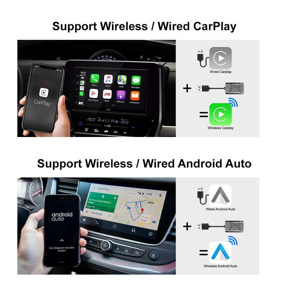 XUDA USB Dongle Wireless CarPlay Android 2in1 WiFi Dual Band - X6