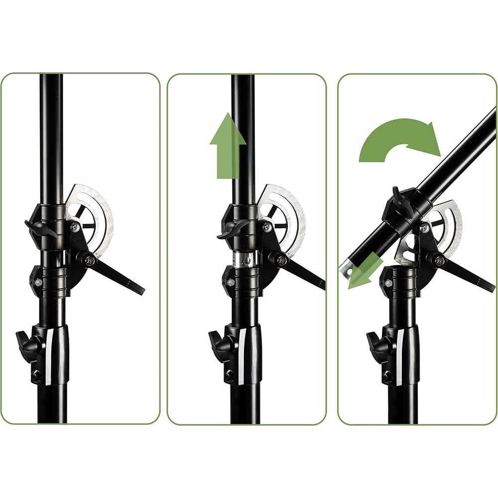 TaffSTUDIO Tripod Light Stand Studio Photography - Pencahayaan Fleksibel, Efek Dramatis, Kestabilan Maksimal