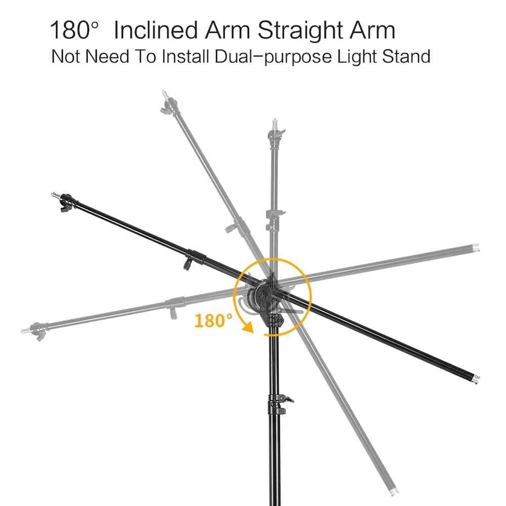 TaffSTUDIO Tripod Light Stand Studio Photography - Pencahayaan Fleksibel, Efek Dramatis, Kestabilan Maksimal