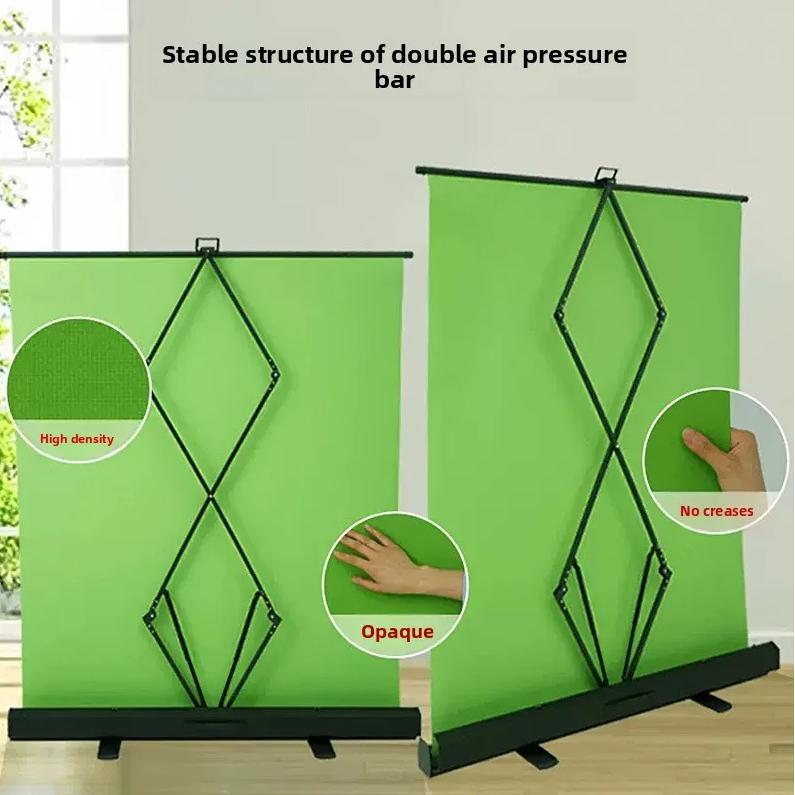 VISKEY Green Screen Retractable Foldable - Solusi Praktis untuk Foto & Video, Area Luas