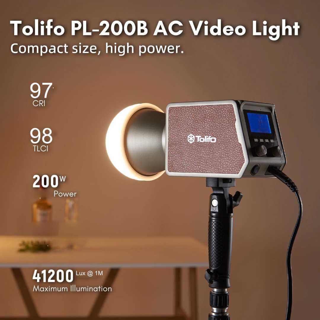 Tolifo Lampu Palm LED Mini Bowens - Cahaya Besar dan Fleksibel, Kontrol Mudah, Kepraktisan Tinggi
