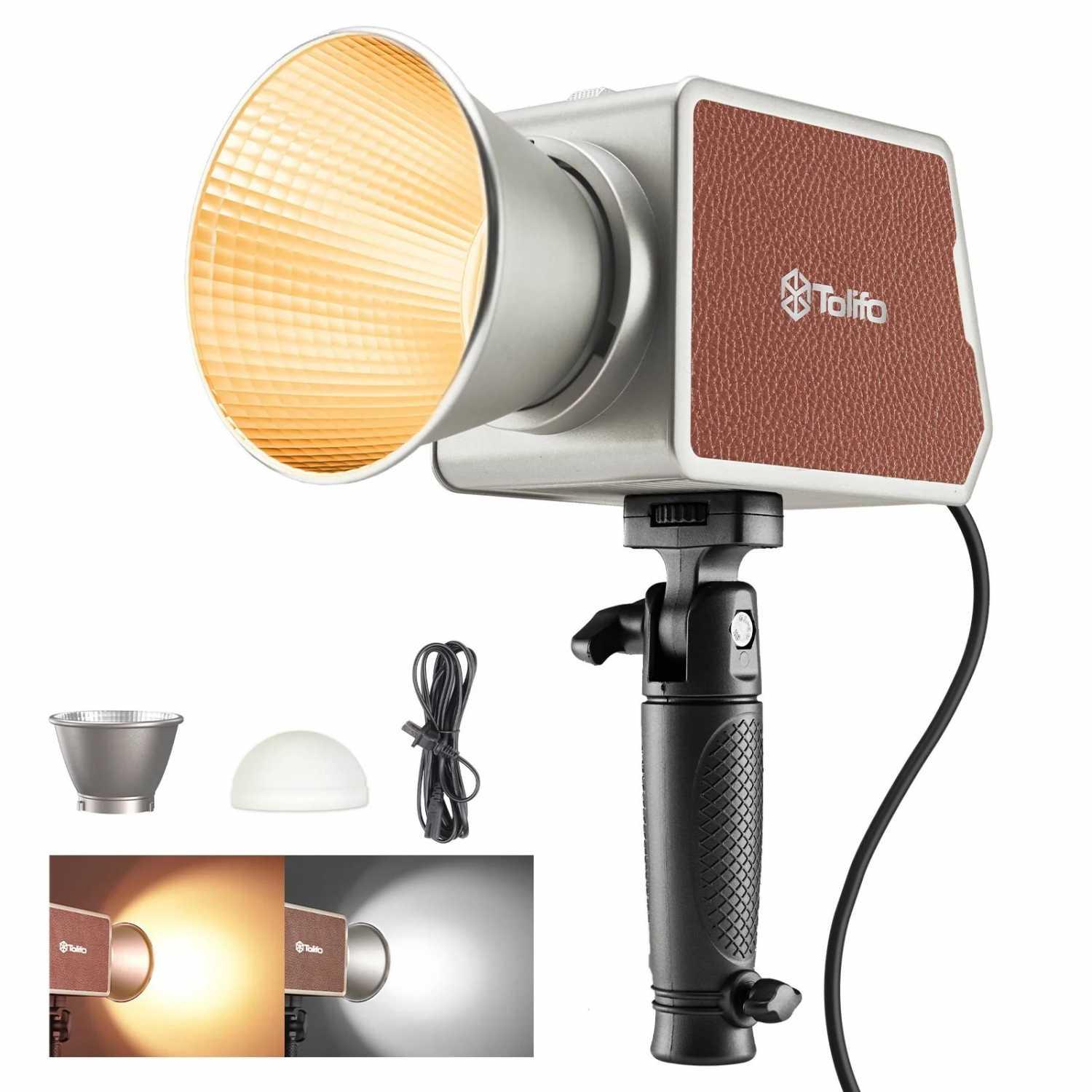 Tolifo Lampu Palm LED Mini Bowens - Cahaya Besar dan Fleksibel, Kontrol Mudah, Kepraktisan Tinggi