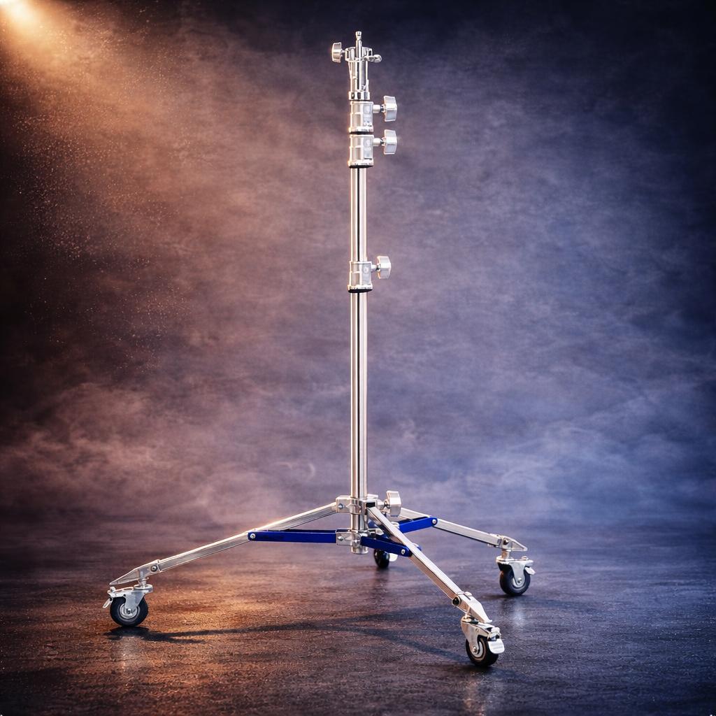 TaffSTUDIO Light Stand Tripod Studio 3.2M - Stabilitas Tinggi, Mobilitas Mudah, Ideal untuk Studio Besar