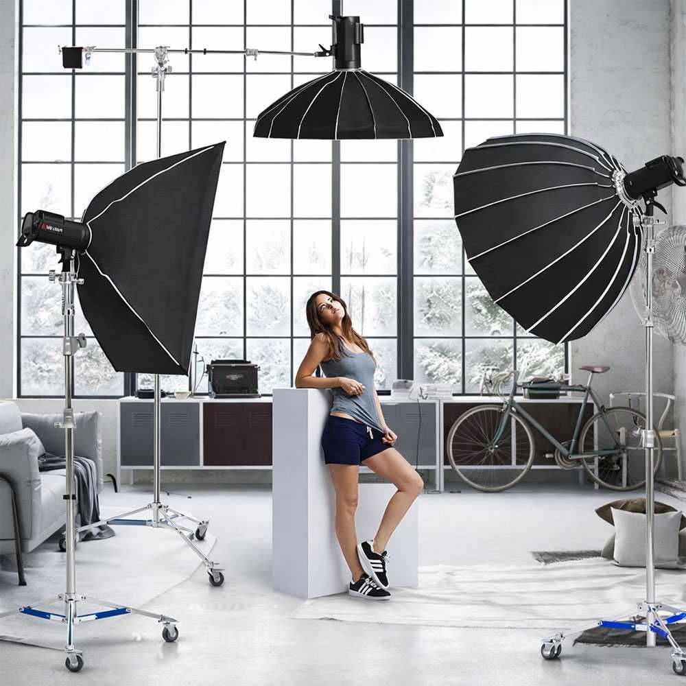 TaffSTUDIO Light Stand Tripod Studio 3.2M - Stabilitas Tinggi, Mobilitas Mudah, Ideal untuk Studio Besar