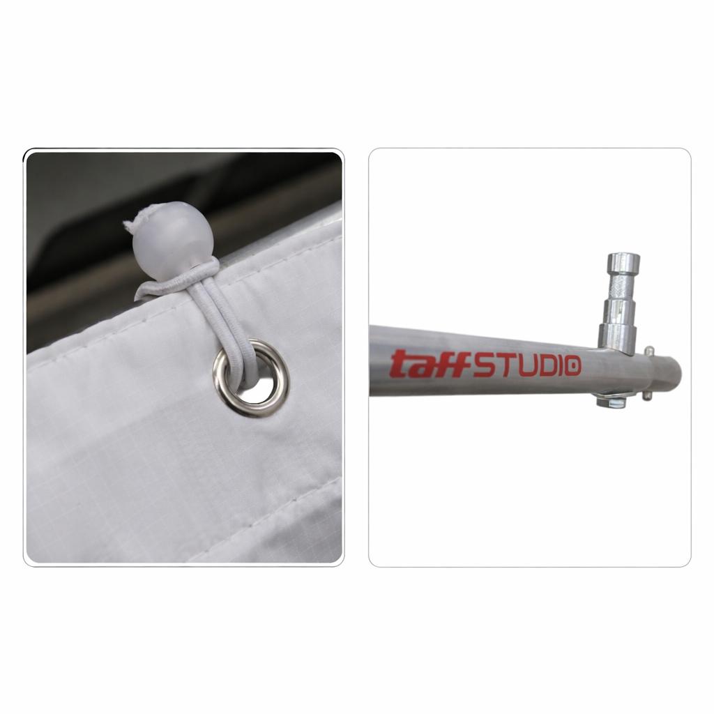 TaffSTUDIO Reflector Diffuser Soft Light Screen 2x2M - Pencahayaan Profesional, Hasil Foto dan Video Lebih Halus