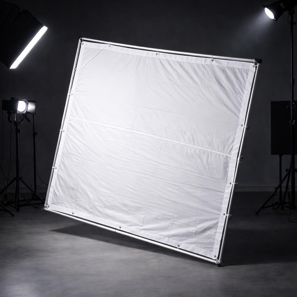 TaffSTUDIO Reflector Diffuser Soft Light Screen 2x2M - Pencahayaan Profesional, Hasil Foto dan Video Lebih Halus