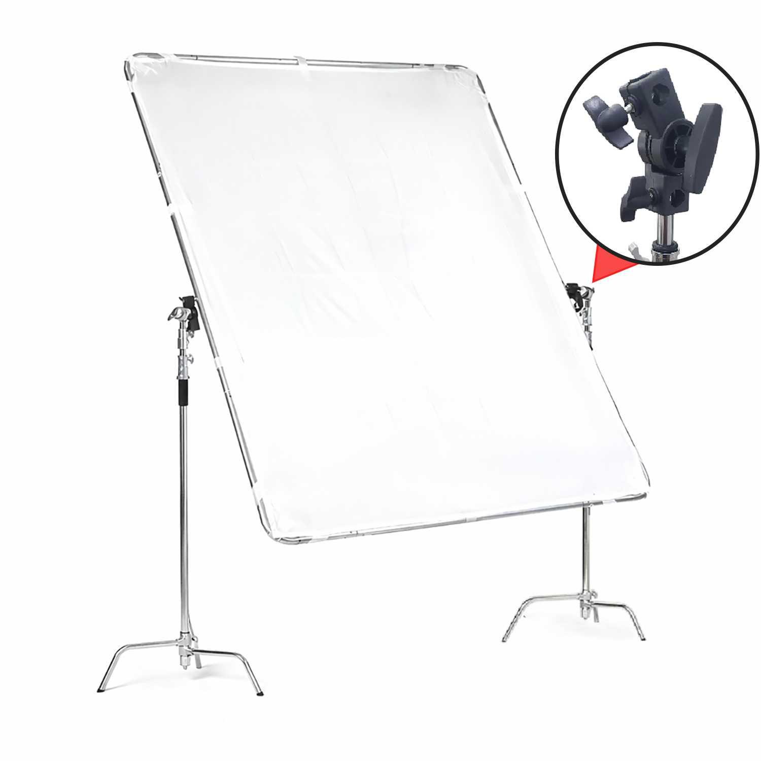 TaffSTUDIO Reflector Soft Light Screen Rotating 1.5x2M with Stand - D40