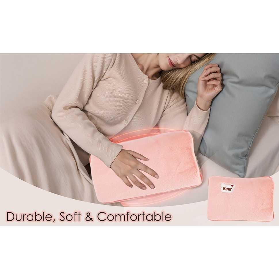 Bear Hot Water Bag Electric Warmer Pillow - Sensasi Hangat untuk Meredakan Pegal