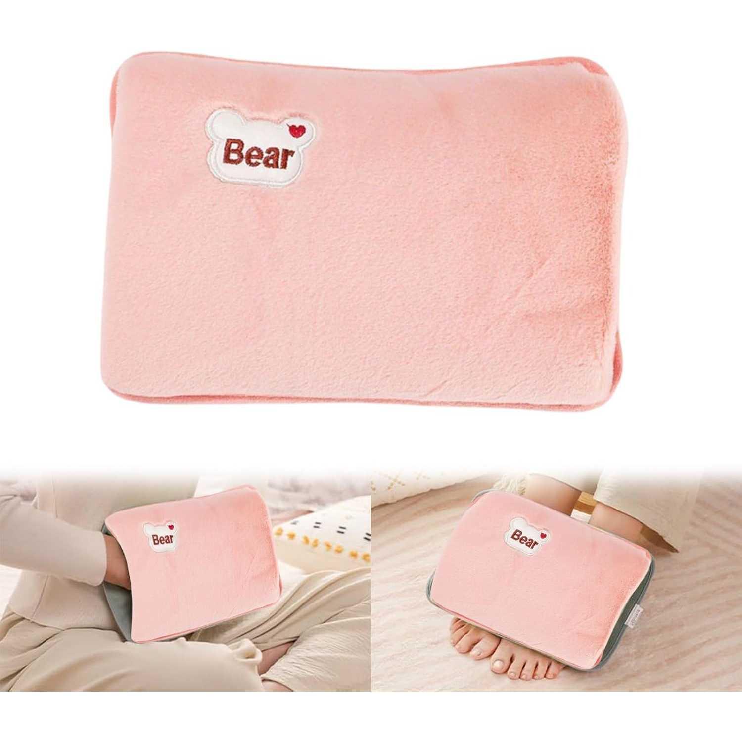 Bear Hot Water Bag Electric Warmer Pillow - Sensasi Hangat untuk Meredakan Pegal