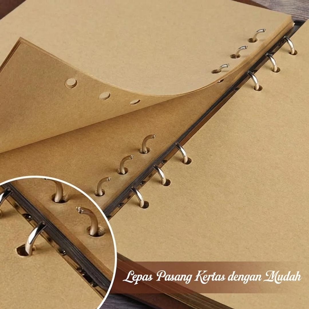 Toddi AIMEE Buku Catatan Binder - Catat Lebih Banyak, Desain Vintage
