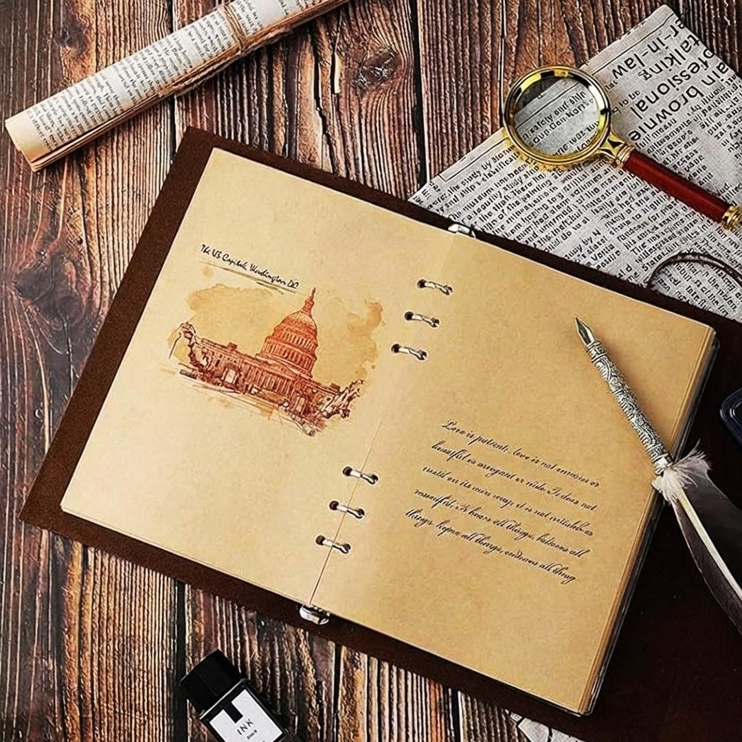 Toddi AIMEE Buku Catatan Binder - Catat Lebih Banyak, Desain Vintage