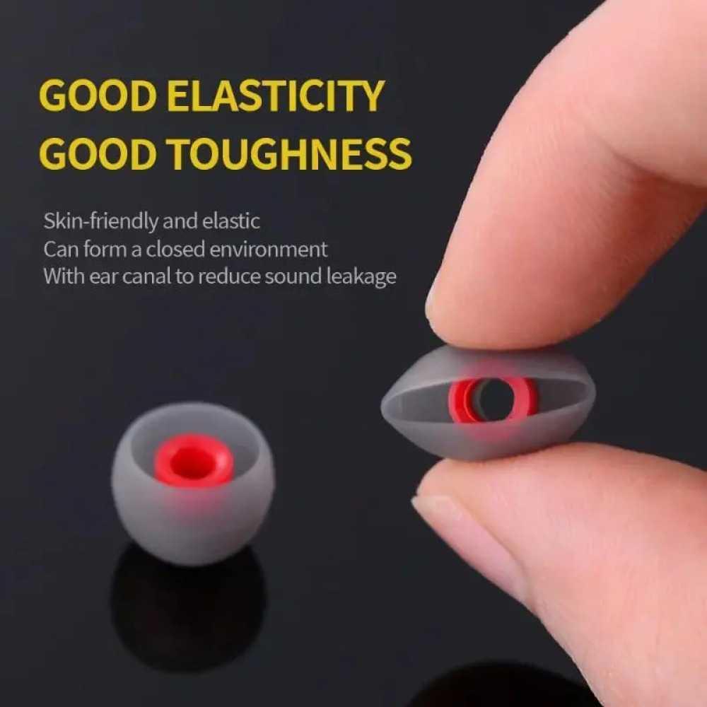 Universal Eartips Earbuds Silicone Gel Tingkatkan Kenyamanan & Kualitas Audio, Cocok untuk Semua Earphone