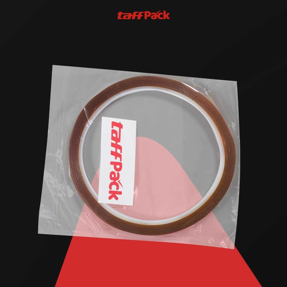 TaffPACK Lakban Heat Resistant Polyimide - Pelindung Elektronik Tahan Panas, Beragam Ukuran