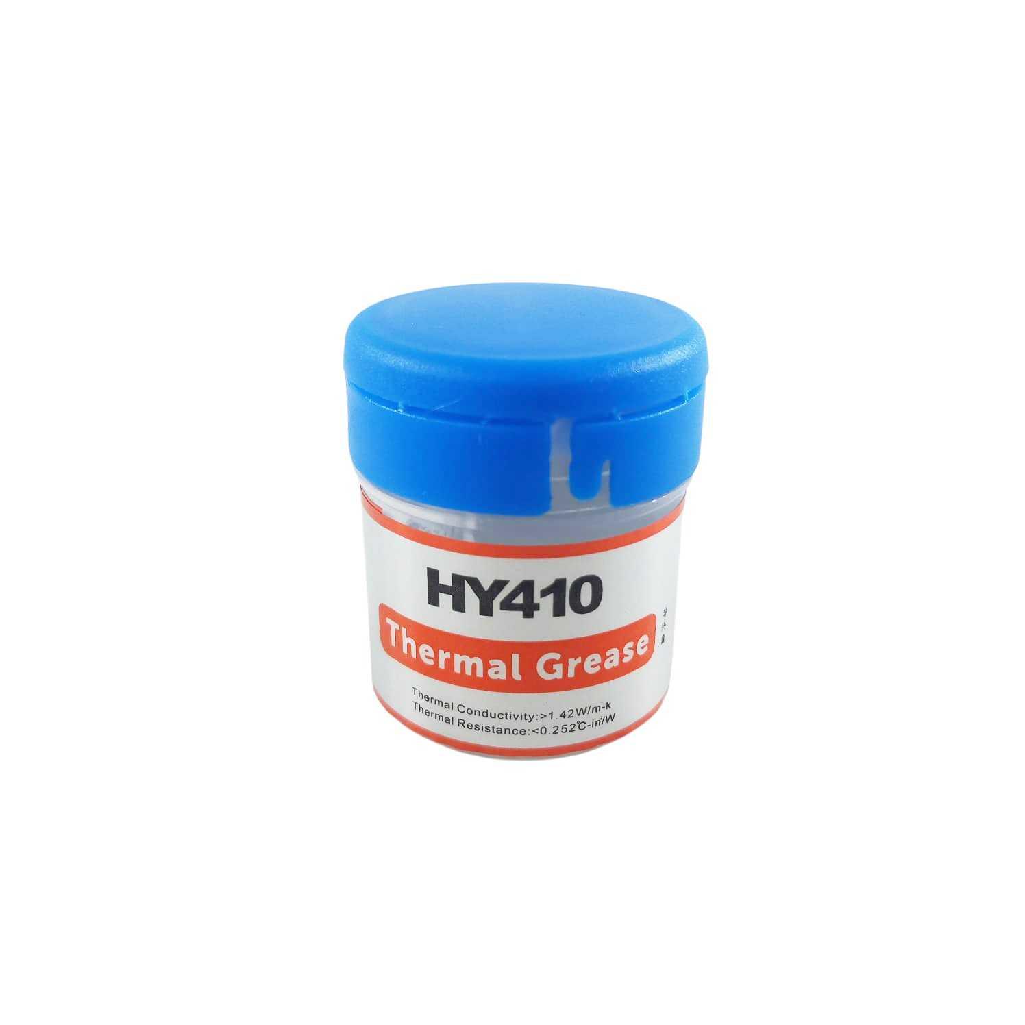 Halnziue Thermal Paste CPU Heatsink Silicone Compound Grease 10g - HY410, Transfer Panas Optimal - Hindari Overheating, Praktis untuk PC dan Laptop