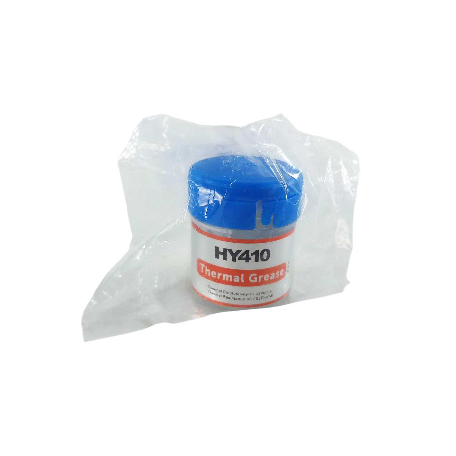 Halnziue Thermal Paste CPU Heatsink Silicone Compound Grease 10g - HY410, Transfer Panas Optimal - Hindari Overheating, Praktis untuk PC dan Laptop