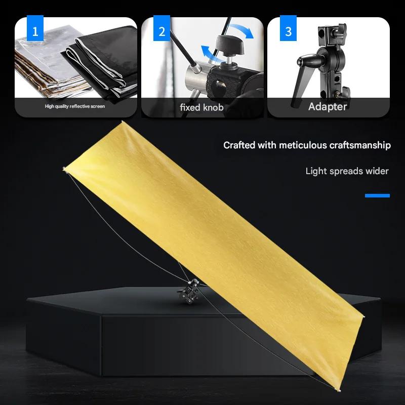 LIFER Reflektor Cahaya Studio 4in1 - Manipulasi Cahaya dengan Lebih Mudah, Ideal untuk Fotografi Studio dan Outdoor