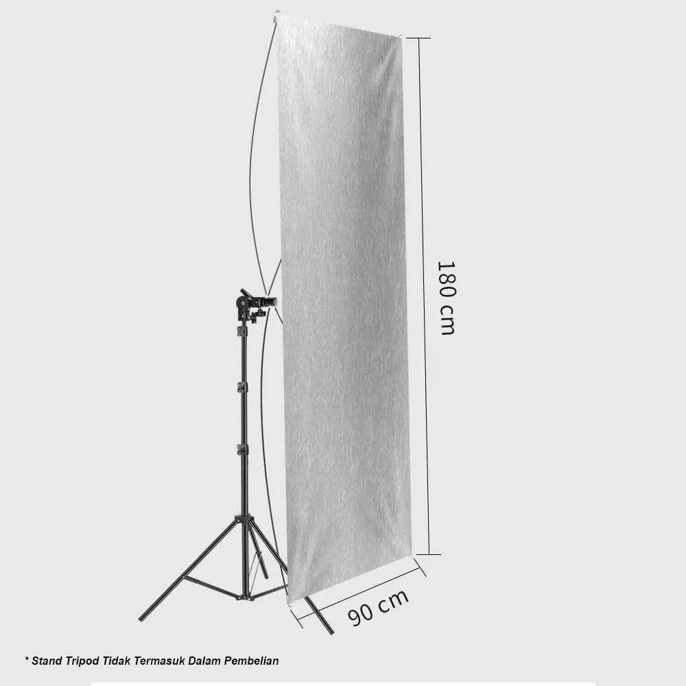LIFER Reflektor Cahaya Studio 4in1 - Manipulasi Cahaya dengan Lebih Mudah, Ideal untuk Fotografi Studio dan Outdoor