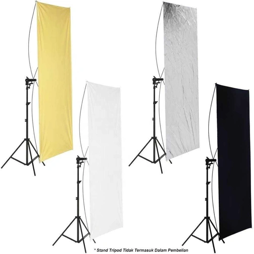 LIFER Reflektor Cahaya Studio 4in1 - Manipulasi Cahaya dengan Lebih Mudah, Ideal untuk Fotografi Studio dan Outdoor