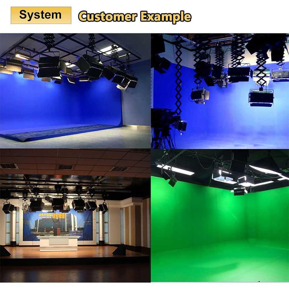 TaffSTUDIO Lampu Gantung Studio Skytrack 4 Rel 4 Pantograf 3M Pencahayaan Profesional, Efisien, dan Aman, Desain Studio