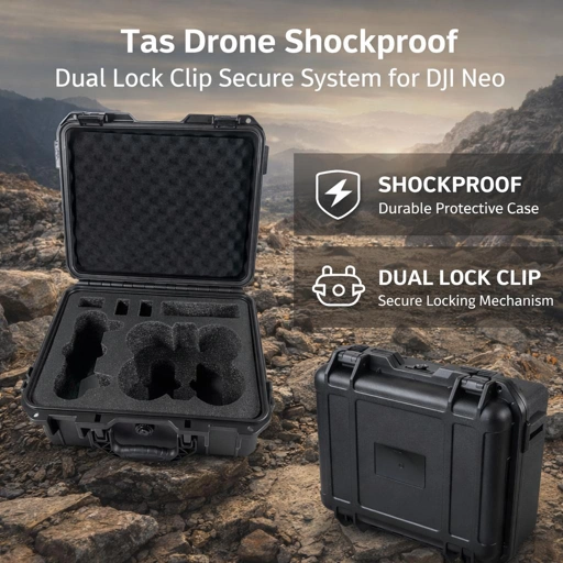 Zintech Tas Drone Hard Case Shockproof for DJI Neo Perlindungan Maksimal, Desain Kokoh