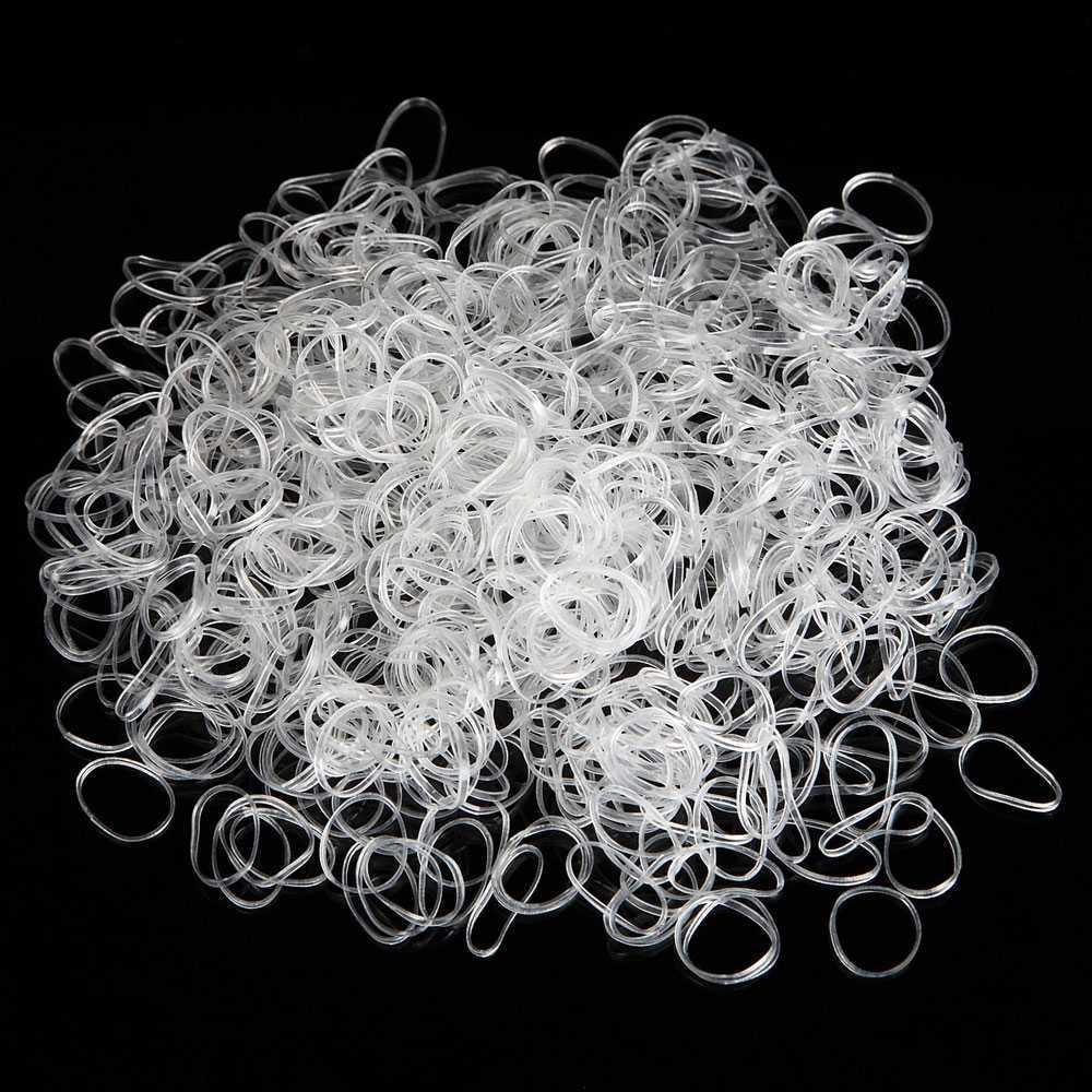 SORRYNAM Karet Gelang Ikat Rambut Jepang TPU - Elastis & Tahan Lama, Transparan