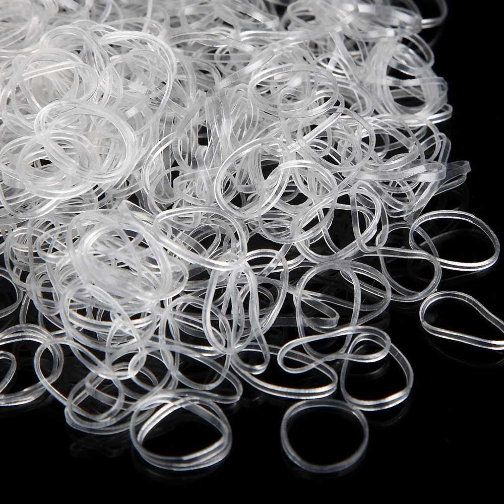 SORRYNAM Karet Gelang Ikat Rambut Jepang TPU - Elastis & Tahan Lama, Transparan
