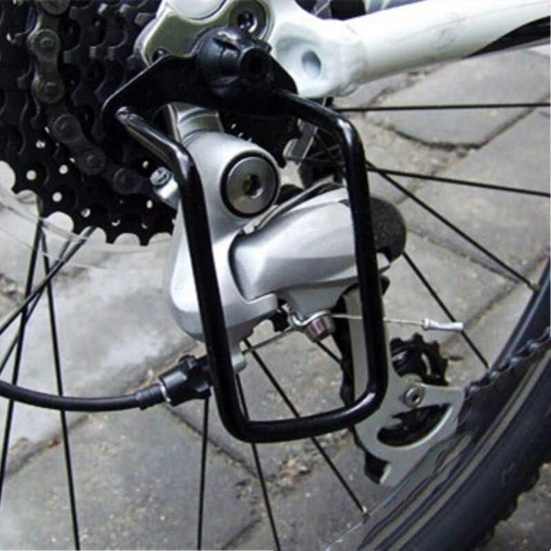 TaffSPORT Protector Gear Box Sepeda Melindungi Gear Box Belakang Anti Rusak, Universal, Bingkai Besi