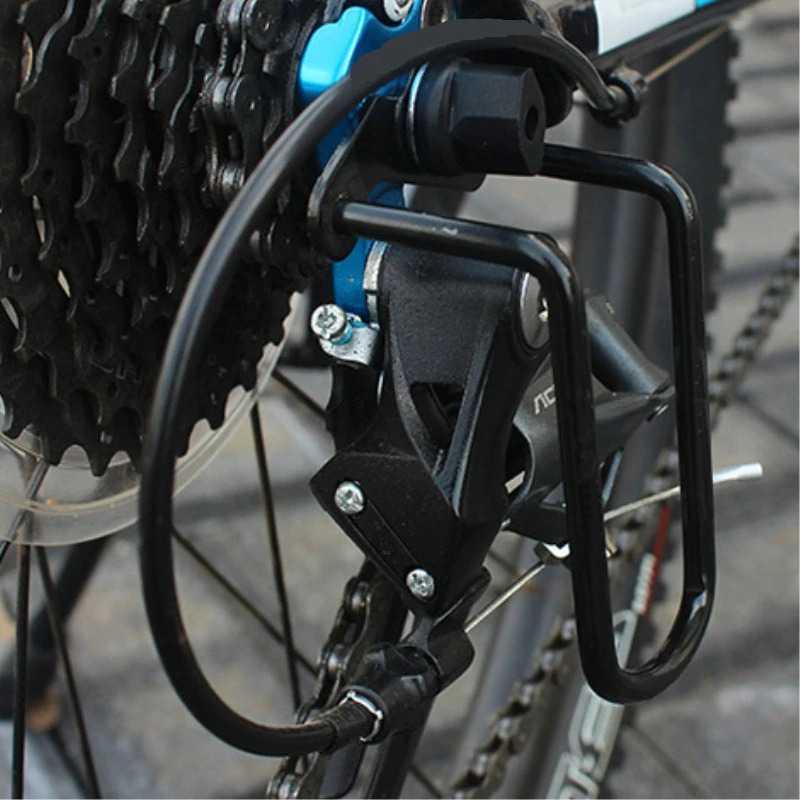 TaffSPORT Protector Gear Box Sepeda Melindungi Gear Box Belakang Anti Rusak, Universal, Bingkai Besi