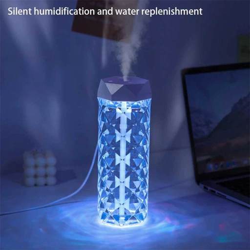 FOGYER Air Humidifier Mini Home Ultrasonic Diffuser LED RGB 400ml LF-103, Jaga Kelembapan Udara dengan Praktis dan Estetik