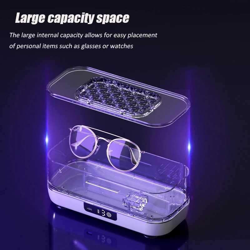 MOJOY Pembersih Kacamata Vibration Cleaner Membersihkan 360° dengan Getaran Tinggi