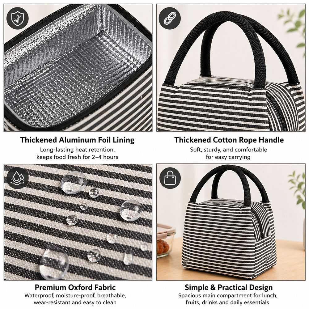 VIOKO Tas Bekal Makan Portable Insulation Tetap Hangat & Dingin, Bergaya