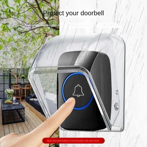 TaffHOME Doorbell Rain Cover Pelindung Bel Pintu Perlindungan Waterproof, Desain Geser