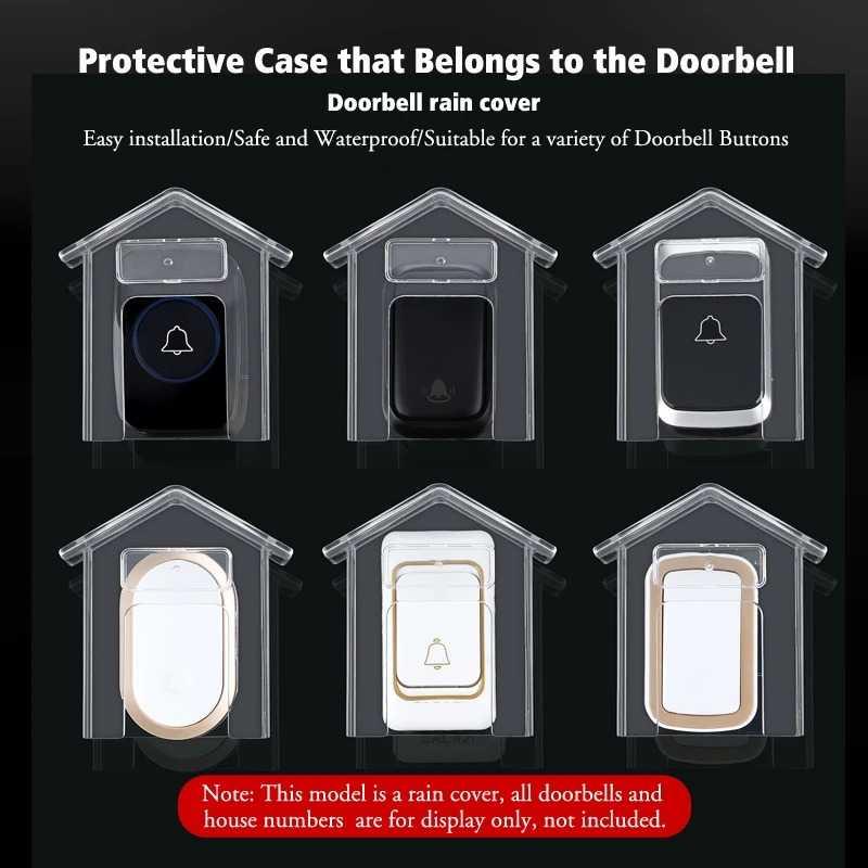 EMILEE Doorbell Rain Cover Pelindung Bel Pintu Perlindungan Terhadap Hujan dan Debu, Desain Unik