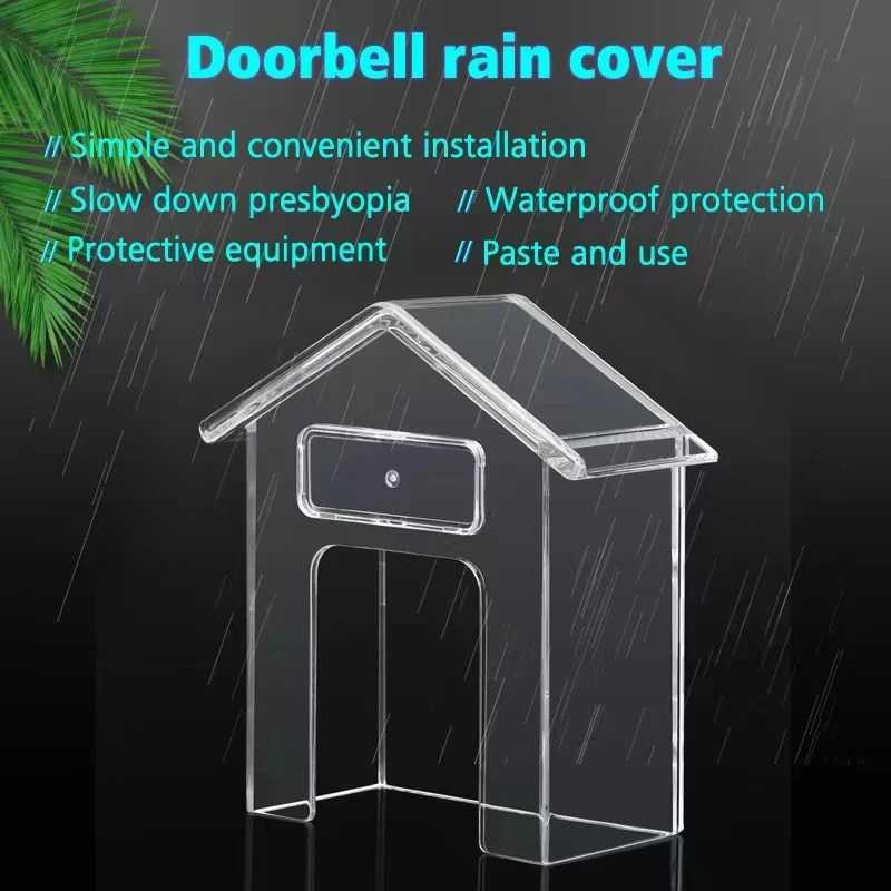 EMILEE Doorbell Rain Cover Pelindung Bel Pintu Perlindungan Terhadap Hujan dan Debu, Desain Unik