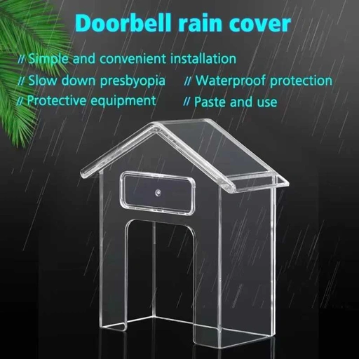 EMILEE Doorbell Rain Cover Pelindung Bel Pintu Perlindungan Terhadap Hujan dan Debu, Desain Unik