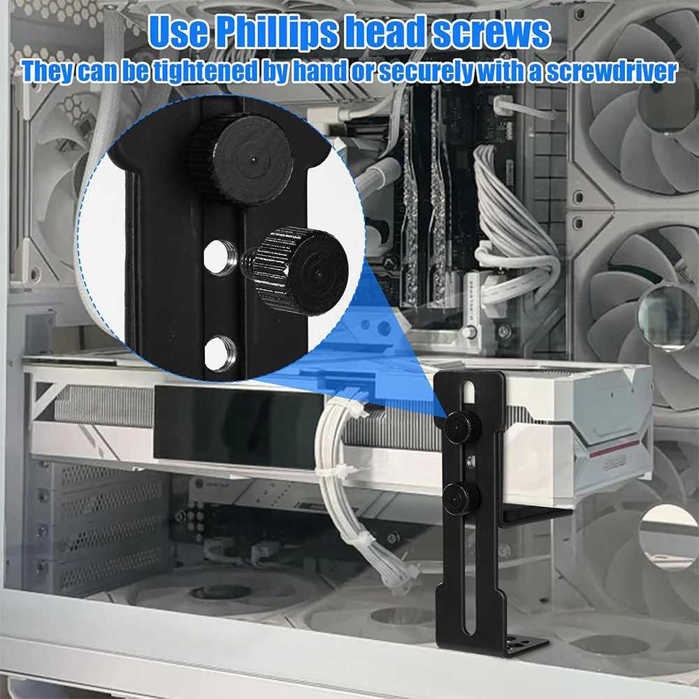 TINYSOME Holder GPU VGA Graphic Card Anti Sag Bracket Metal Adjustable GX50
