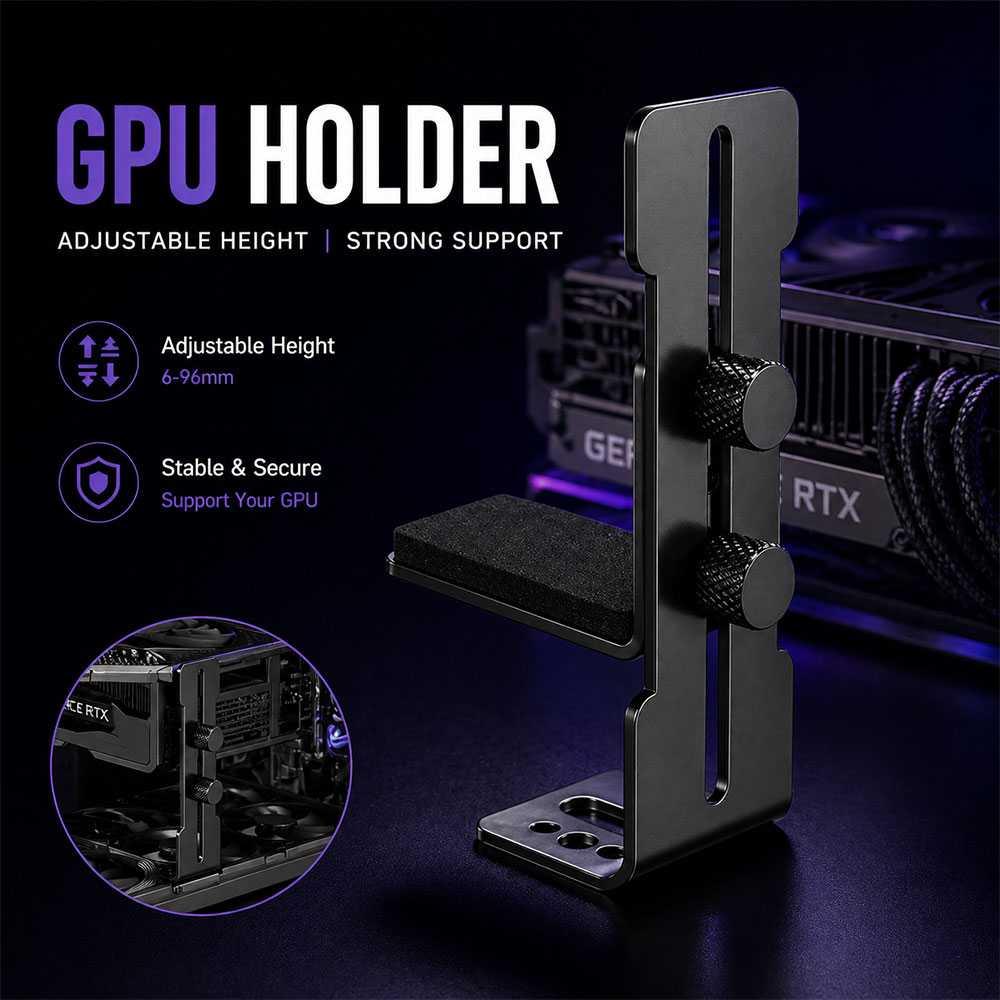 TINYSOME Holder GPU VGA Graphic Card Anti Sag Bracket Metal Adjustable GX50