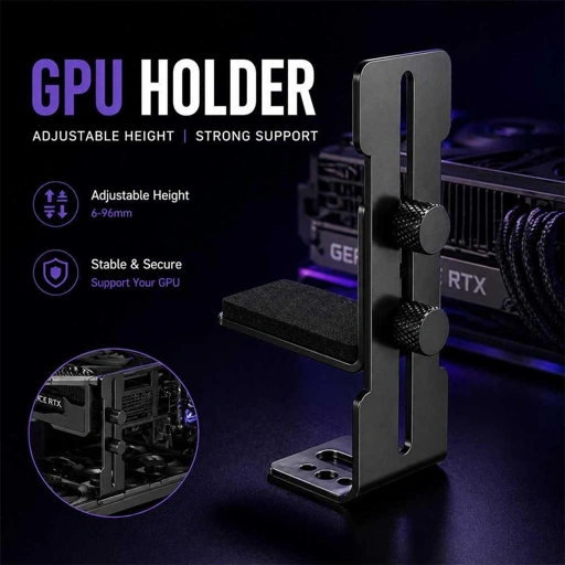 TINYSOME Holder GPU VGA Graphic Card Anti Sag Bracket Metal Adjustable GX50