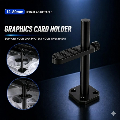 Generic ARGB GPU VGA Graphic Card Holder Stabilitas Optimal untuk GPU Berat, Cocok untuk Berbagai Build PC