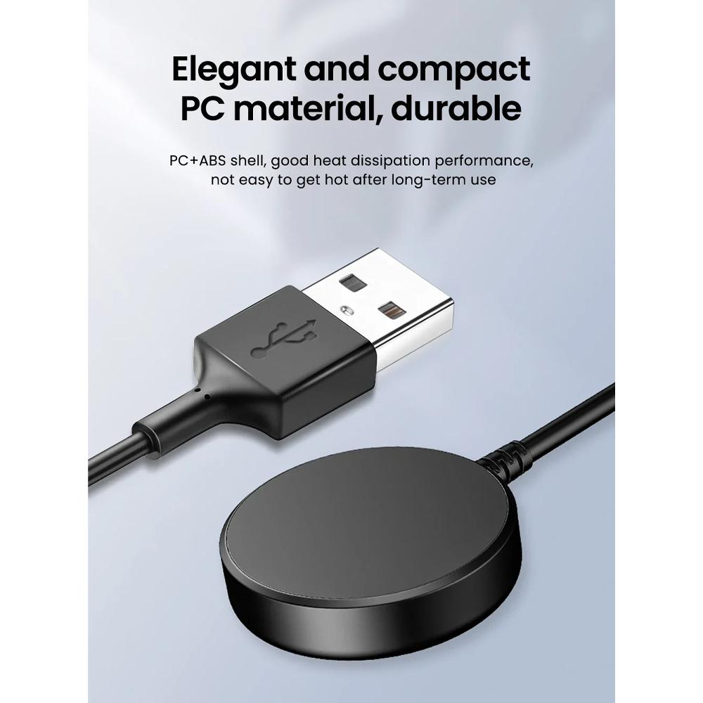 SPENIX Charger Smartwatch Magnetic Wireless Pengisian Cepat, Perlindungan Ganda, Koneksi USB Universal